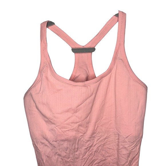 Lululemon Ebb to Street Ribbed Racerback Tank Top Pink Size 10 - Picture 2 of 5